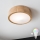 Brilagi - LED RGBW Stmívatelné stropní svítidlo CARVALHO 1xE27/9W/230V 2700-6500K Wi-Fi dub pr. 27,5 cm
