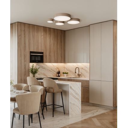 Brilagi - LED RGBW Stmívatelné stropní svítidlo CLARE 1xE27/9W/230V 2700-6500K pr. 20 cm Wi-Fi béžová