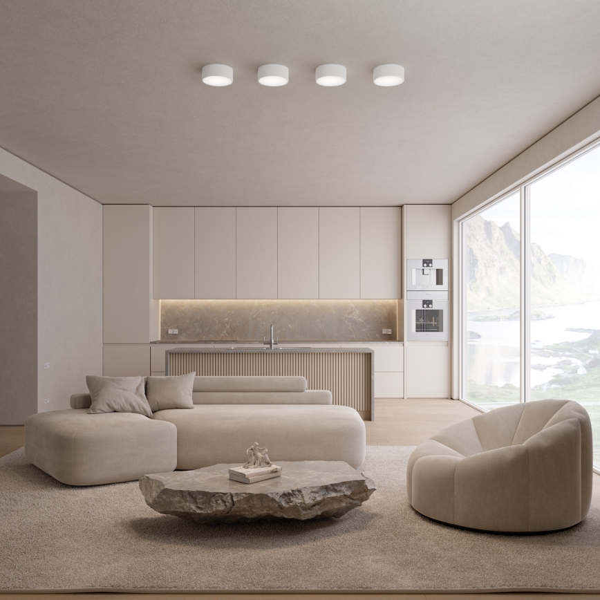 Brilagi - LED RGBW Stmívatelné stropní svítidlo CLARE 1xE27/9W/230V 2700-6500K pr. 20 cm Wi-Fi bílá