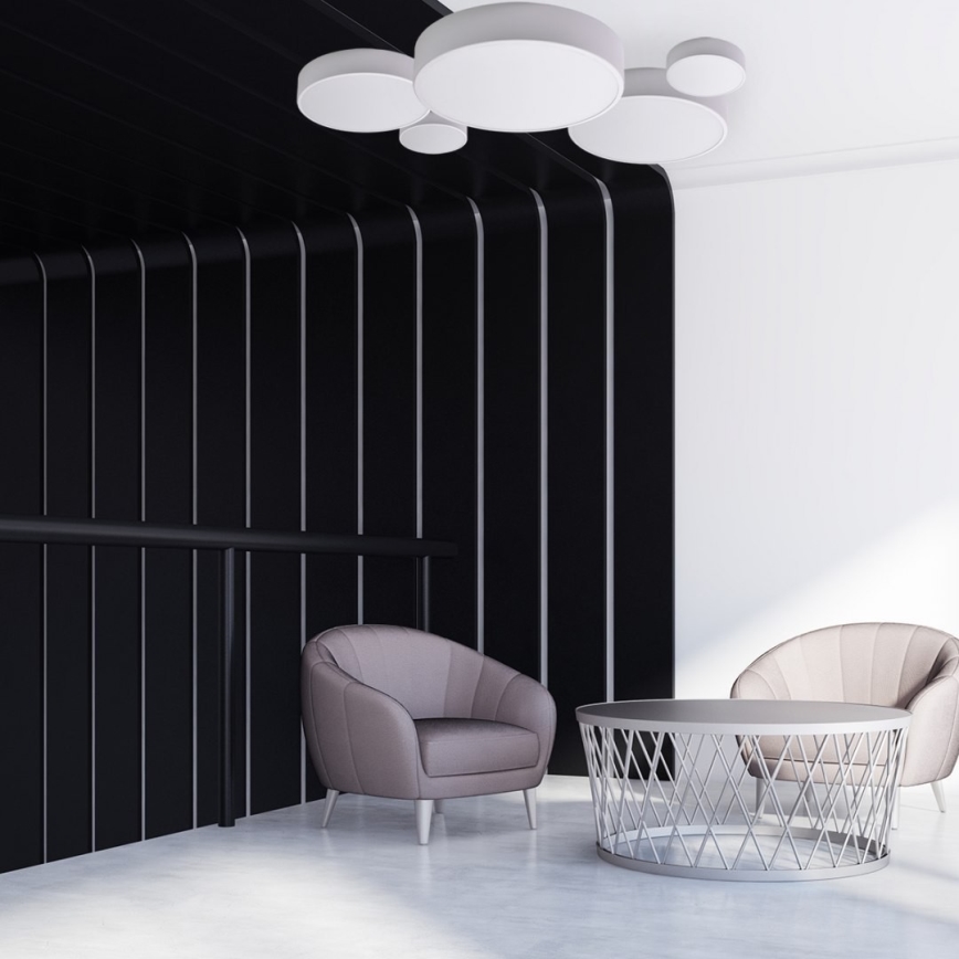 Brilagi - LED RGBW Stmívatelné stropní svítidlo CLARE 1xE27/9W/230V 2700-6500K pr. 20 cm Wi-Fi bílá