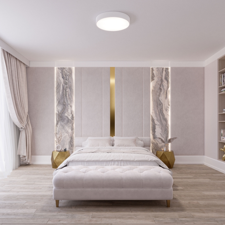 BRILAGI - LED RGBW Stmívatelné stropní svítidlo CLARE 2xE27/12W/230V 2700-6500K pr. 30 cm bílá