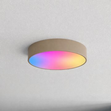 Brilagi - LED RGBW Stmívatelné stropní svítidlo CLARE 3xE27/9W/230V 2700-6500K pr. 40 cm Wi-Fi béžová