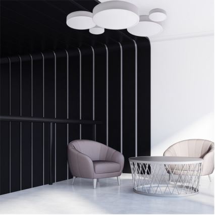 Brilagi - LED RGBW Stmívatelné stropní svítidlo CLARE 3xE27/9W/230V 2700-6500K pr. 40 cm Wi-Fi bílá