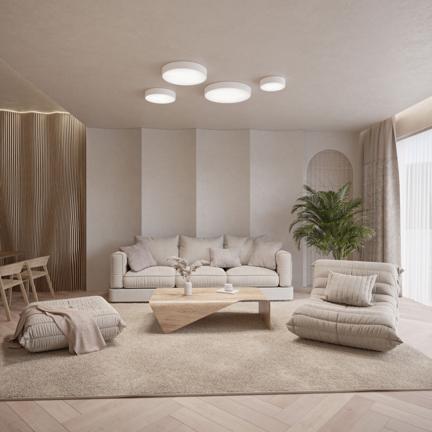 Brilagi - LED RGBW Stmívatelné stropní svítidlo CLARE 3xE27/9W/230V 2700-6500K pr. 40 cm Wi-Fi bílá