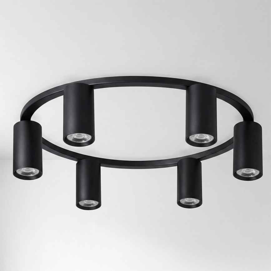 Brilagi - LED RGBW Stmívatelné stropní svítidlo SELE 6xGU10/6,5W/230V 2700-6500K černá + dálkové ovládání