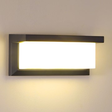 Brilagi - LED RGBW Stmívatelné venkovní nástěnné svítidlo BRICKY 1xE27/15W/230V 2700-6500K antracit IP54