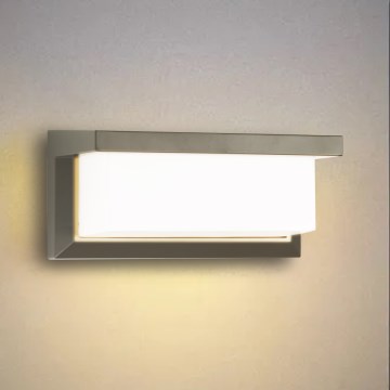 Brilagi - LED RGBW Stmívatelné venkovní nástěnné svítidlo BRICKY 1xE27/15W/230V 2700-6500K IP54 šedá