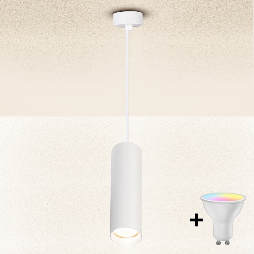 Brilagi - LED RGBW Stmívatelný lustr na lanku SELE 1xGU10/6,5W/230V 2700-6500K bílá