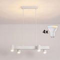 Brilagi - LED RGBW Stmívatelný lustr na lanku SELE 4xGU10/6,5W/230V 2700-6500K bílá