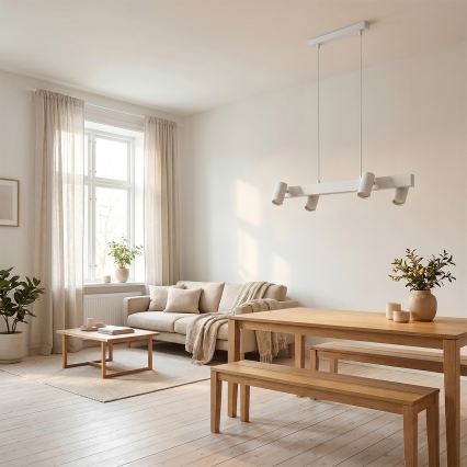 Brilagi - LED RGBW Stmívatelný lustr na lanku SELE 4xGU10/6,5W/230V 2700-6500K bílá