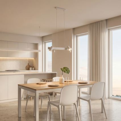 Brilagi - LED RGBW Stmívatelný lustr na lanku SELE 4xGU10/6,5W/230V 2700-6500K bílá