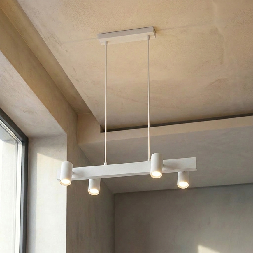 Brilagi - LED RGBW Stmívatelný lustr na lanku SELE 4xGU10/6,5W/230V 2700-6500K bílá