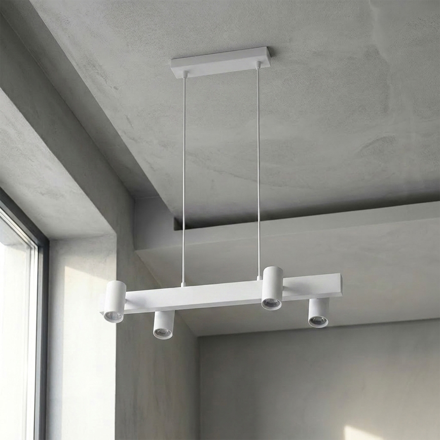 Brilagi - LED RGBW Stmívatelný lustr na lanku SELE 4xGU10/6,5W/230V 2700-6500K bílá