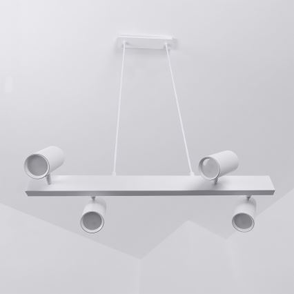 Brilagi - LED RGBW Stmívatelný lustr na lanku SELE 4xGU10/6,5W/230V 2700-6500K bílá