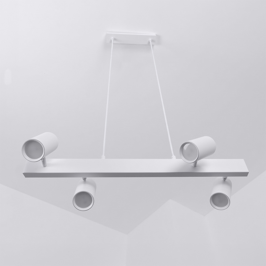 Brilagi - LED RGBW Stmívatelný lustr na lanku SELE 4xGU10/6,5W/230V 2700-6500K bílá