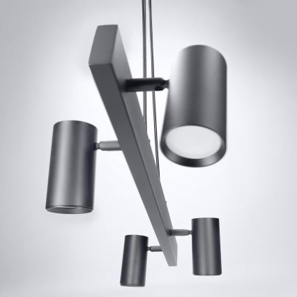 Brilagi - LED RGBW Stmívatelný lustr na lanku SELE 4xGU10/6,5W/230V 2700-6500K černá