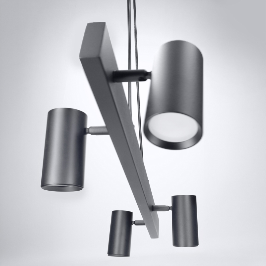 Brilagi - LED RGBW Stmívatelný lustr na lanku SELE 4xGU10/6,5W/230V 2700-6500K černá