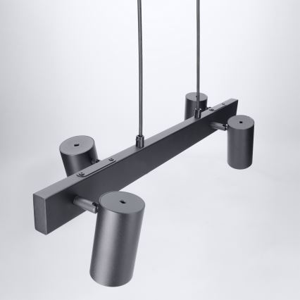 Brilagi - LED RGBW Stmívatelný lustr na lanku SELE 4xGU10/6,5W/230V 2700-6500K černá