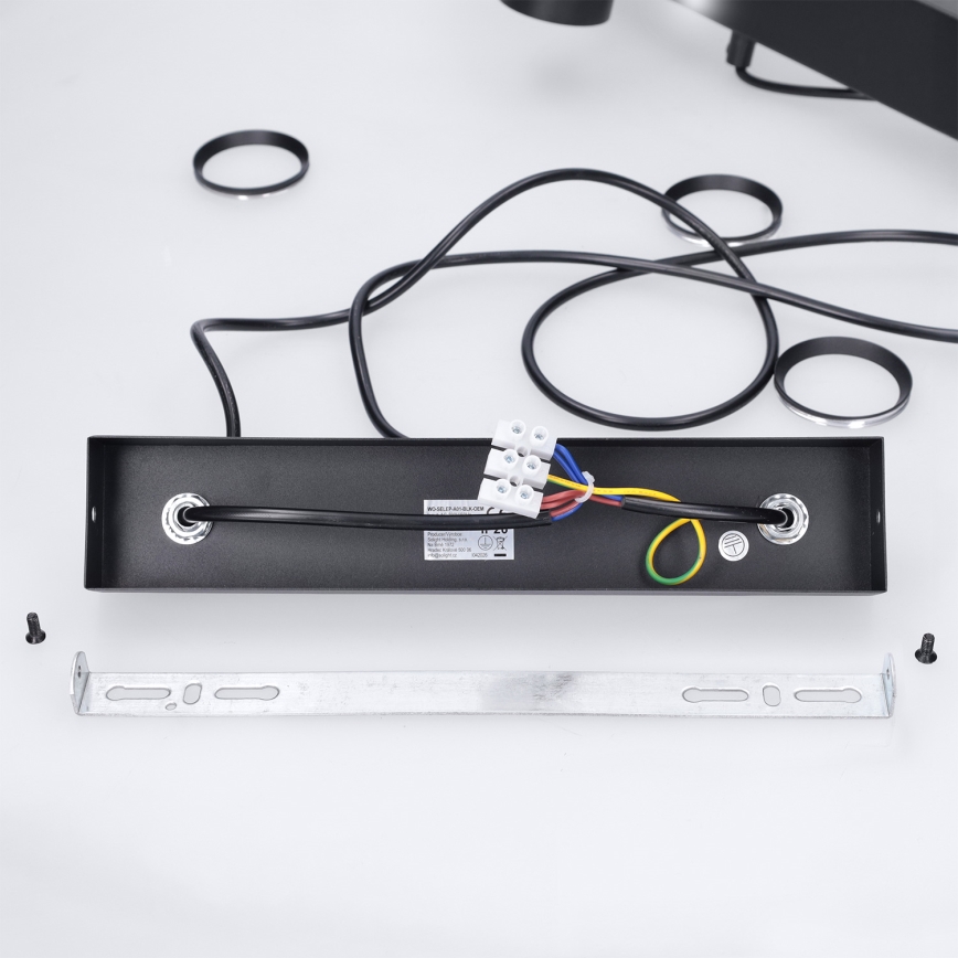 Brilagi - LED RGBW Stmívatelný lustr na lanku SELE 4xGU10/6,5W/230V 2700-6500K černá