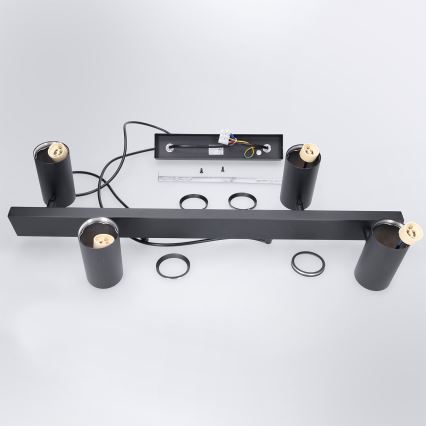 Brilagi - LED RGBW Stmívatelný lustr na lanku SELE 4xGU10/6,5W/230V 2700-6500K černá