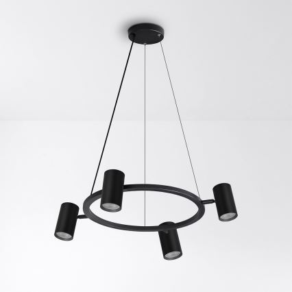 Brilagi - LED RGBW Stmívatelný lustr na lanku SELE 4xGU10/6,5W/230V 2700-6500K černá