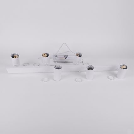 Brilagi - LED RGBW Stmívatelný lustr na lanku SELE 6xGU10/6,5W/230V 2700-6500K bílá + dálkové ovládání
