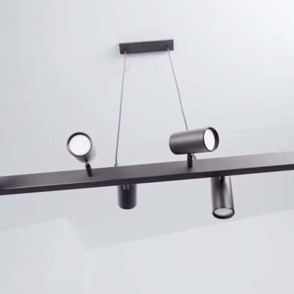 Brilagi - LED RGBW Stmívatelný lustr na lanku SELE 6xGU10/6,5W/230V 2700-6500K černá + dálkové ovládání