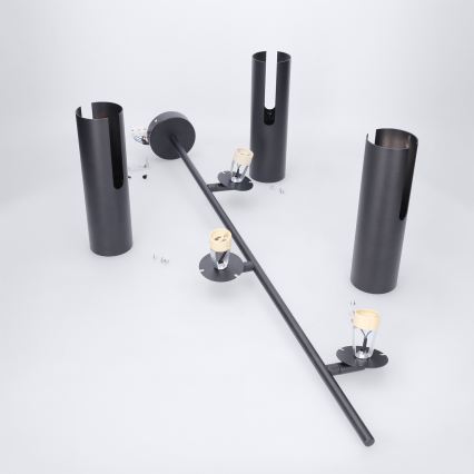 BRILAGI - LED RGBW Stmívatelný lustr na tyči BRANCH 3xGU10/6,5W/230V 2700-6500K černá