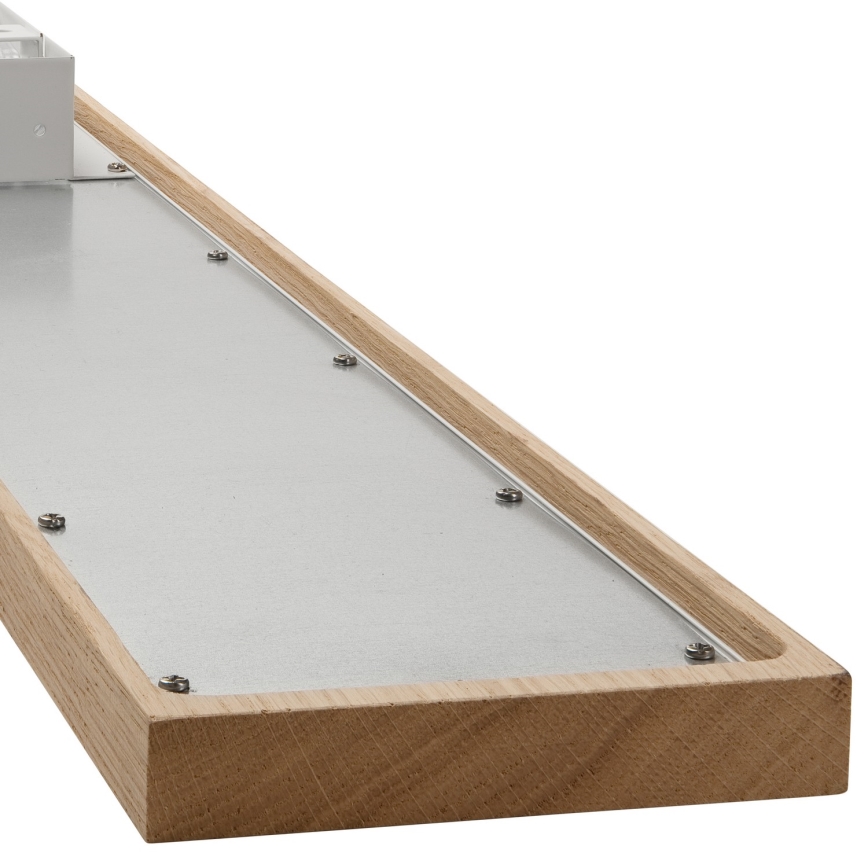 Brilagi - LED RGBW Stmívatelný panel WOODY FRAME LED/34W/230V 11,5x123 cm 2700-6500K dub + dálkové ovládání