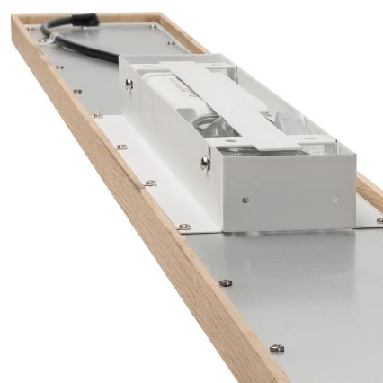 Brilagi - LED RGBW Stmívatelný panel WOODY FRAME LED/34W/230V 11,5x123 cm 2700-6500K dub + dálkové ovládání
