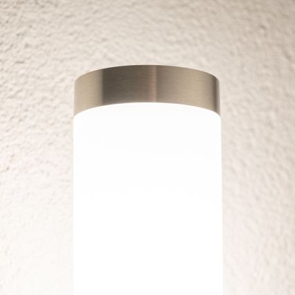 BRILAGI - LED RGBW Stmívatelná venkovní nástěnná lampa ELIA 1xE27/6,5W/230V 2700-6500K IP44 Wi-Fi matný chrom