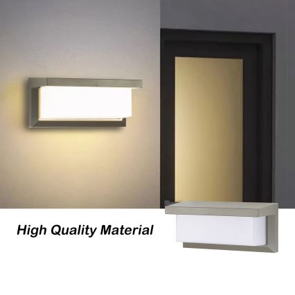 BRILAGI - LED RGBW Stmívatelné venkovní nástěnné svítidlo BRICKY 1xE27/12W/230V 2700-6500K IP54 šedá