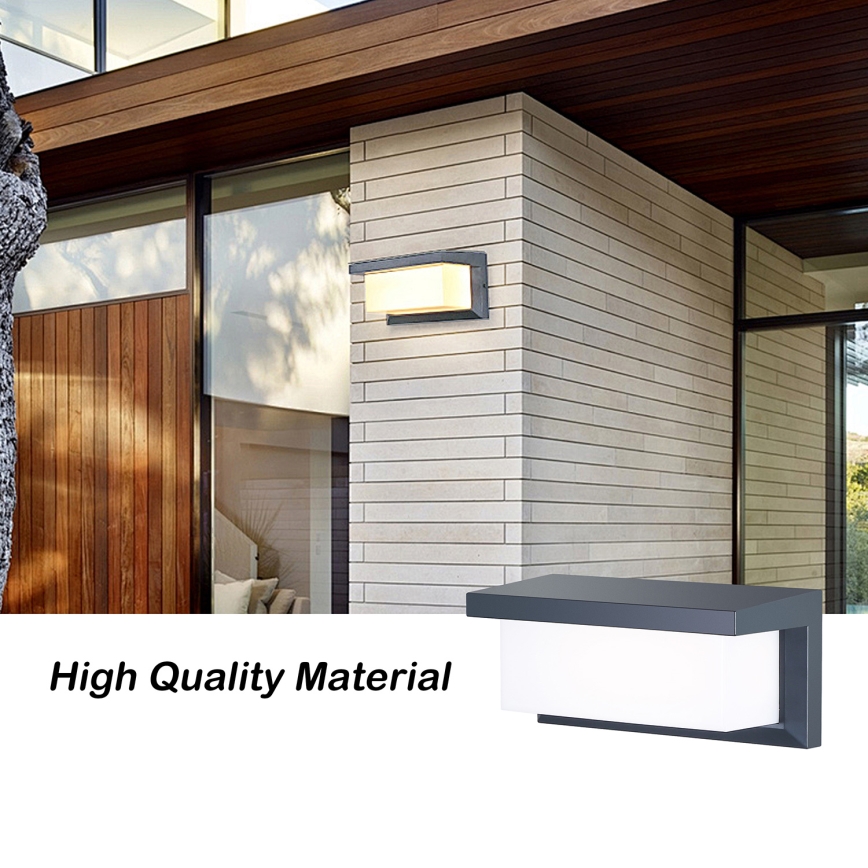 Brilagi - LED RGBW Stmívatelné venkovní nástěnné svítidlo BRICKY 1xE27/15W/230V 2700-6500K antracit IP54