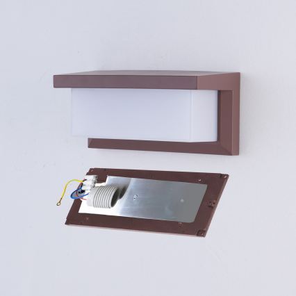 Brilagi - LED RGBW Stmívatelné venkovní nástěnné svítidlo BRICKY 1xE27/15W/230V 2700-6500K IP54 hnědá