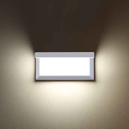 Brilagi - LED RGBW Stmívatelné venkovní nástěnné svítidlo BRICKY 1xE27/9W/230V 2700-6500K IP54 bílá