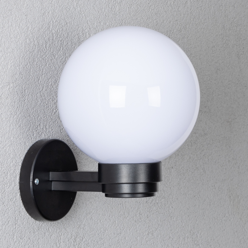 Brilagi - LED RGBW Stmívatelné venkovní nástěnné svítidlo HARBOR 1xE27/9W/230V 2700-6500K IP33 černá/bílá