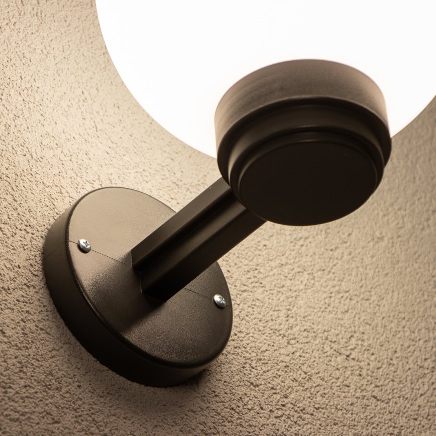 Brilagi - LED RGBW Stmívatelné venkovní nástěnné svítidlo HARBOR 1xE27/9W/230V 2700-6500K IP33 černá/bílá