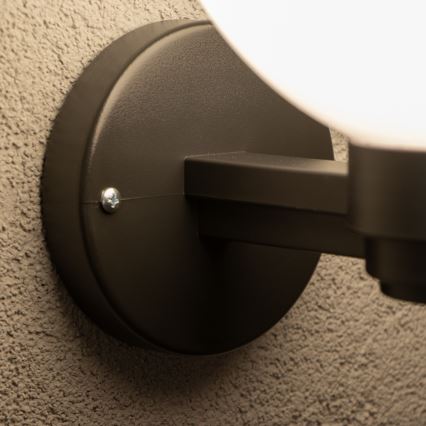 Brilagi - LED RGBW Stmívatelné venkovní nástěnné svítidlo HARBOR 1xE27/9W/230V 2700-6500K IP33 černá/bílá