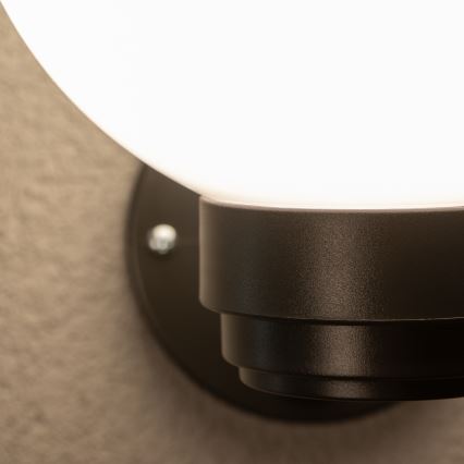 Brilagi - LED RGBW Stmívatelné venkovní nástěnné svítidlo HARBOR 1xE27/9W/230V 2700-6500K IP33 černá/bílá