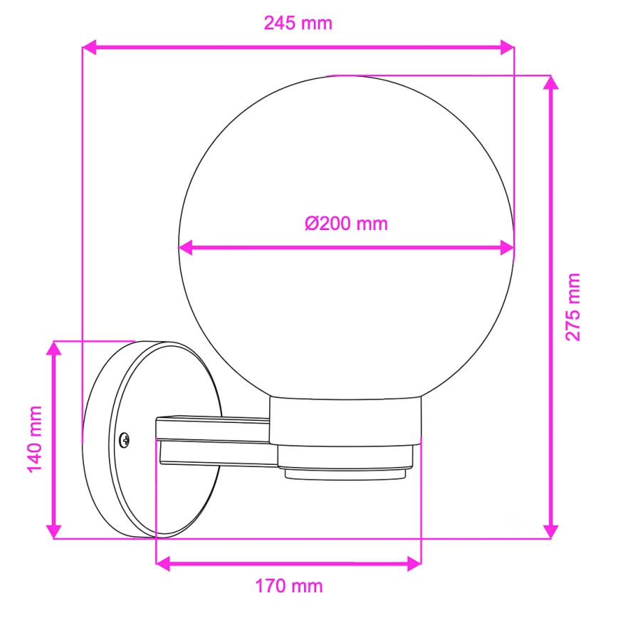 Brilagi - LED RGBW Stmívatelné venkovní nástěnné svítidlo HARBOR 1xE27/9W/230V 2700-6500K IP33 černá/bílá