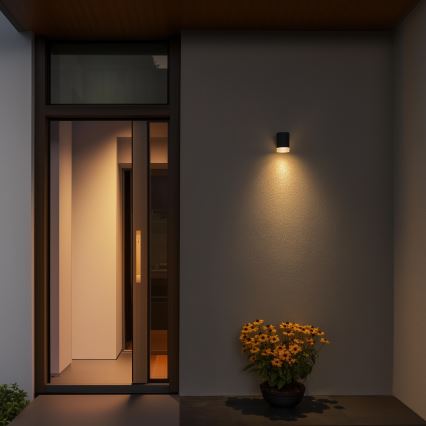 Brilagi - LED RGBW Stmívatelné venkovní nástěnné svítidlo MATERA 1xGU10/4,8W/230V 3000K IP54 antracit + dálkové ovládání