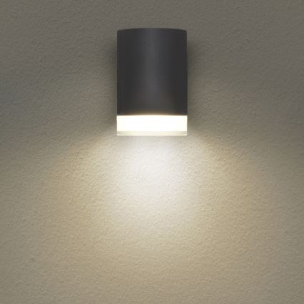 Brilagi - LED RGBW Stmívatelné venkovní nástěnné svítidlo MATERA 1xGU10/4,8W/230V 3000K IP54 antracit + dálkové ovládání