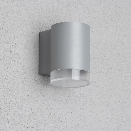 Brilagi - LED RGBW Stmívatelné venkovní nástěnné svítidlo MATERA 1xGU10/4,8W/230V 3000K IP54 šedá + dálkové ovládání