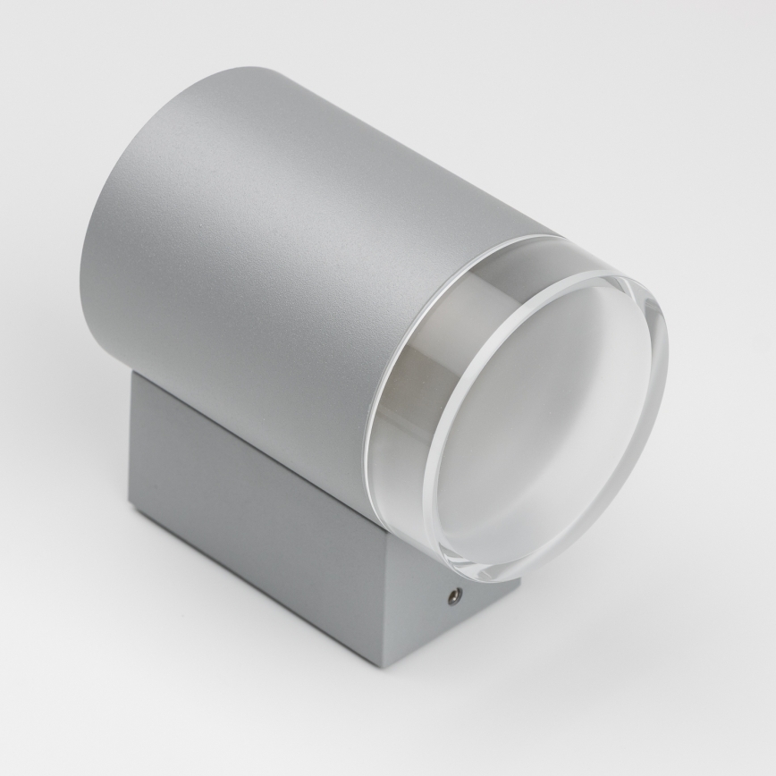 Brilagi - LED RGBW Stmívatelné venkovní nástěnné svítidlo MATERA 1xGU10/4,8W/230V 3000K IP54 šedá + dálkové ovládání