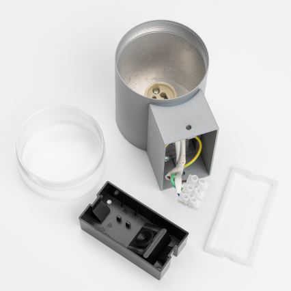 Brilagi - LED RGBW Stmívatelné venkovní nástěnné svítidlo MATERA 1xGU10/4,8W/230V 3000K IP54 šedá + dálkové ovládání