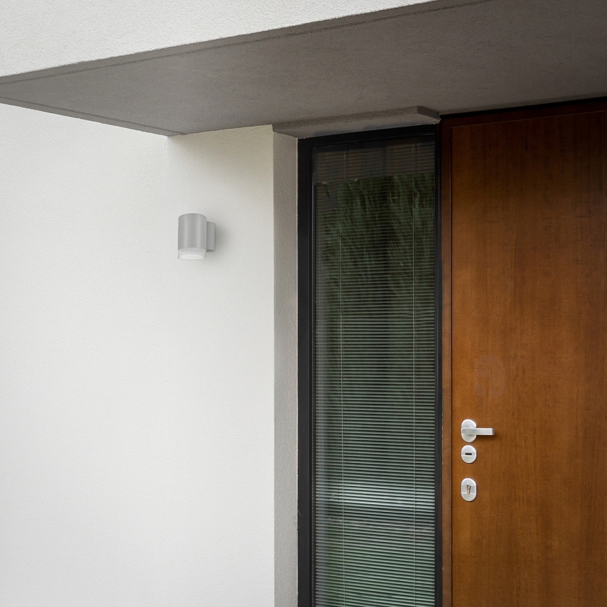 Brilagi - LED RGBW Stmívatelné venkovní nástěnné svítidlo MATERA 1xGU10/4,8W/230V 3000K IP54 šedá + dálkové ovládání