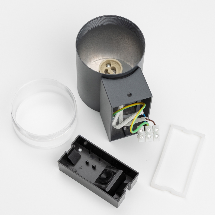 Brilagi - LED RGBW Stmívatelné venkovní nástěnné svítidlo MATERA 1xGU10/6W/230V 3000K IP54 antracit + dálkové ovládání