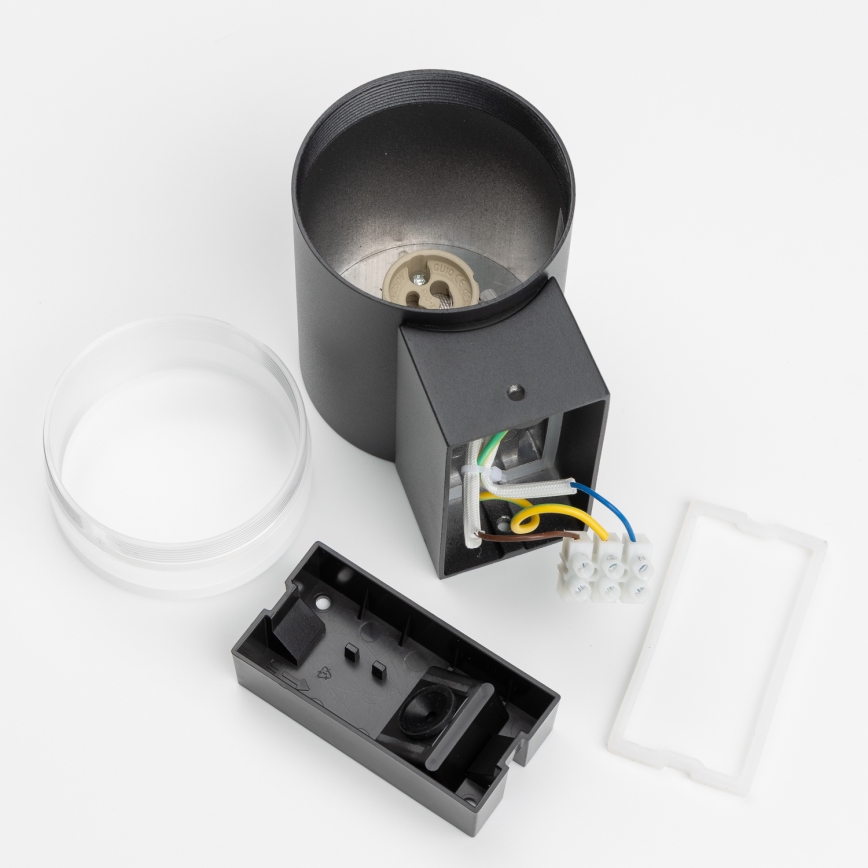 Brilagi - LED RGBW Stmívatelné venkovní nástěnné svítidlo MATERA 1xGU10/6W/230V 3000K IP54 černá + dálkové ovládání