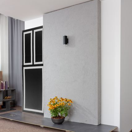 Brilagi - LED RGBW Stmívatelné venkovní nástěnné svítidlo MATERA 2xGU10/4,8W/230V 3000K IP54 černá + dálkové ovládání