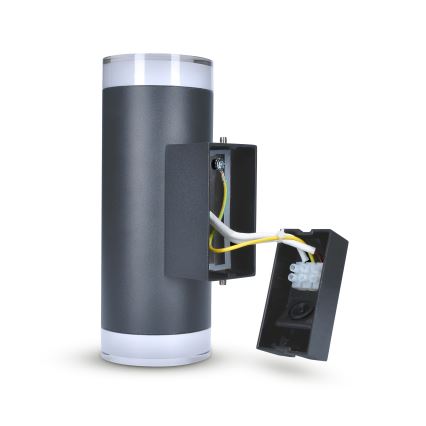 Brilagi - LED RGBW Stmívatelné venkovní nástěnné svítidlo MATERA 2xGU10/6W/230V 3000K IP54 antracit + dálkové ovládání